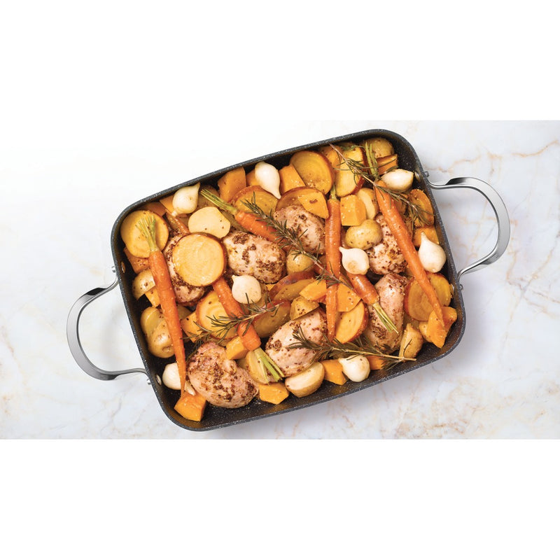 THE ROCK™ by Starfrit® One Pot 9" x 13", 5.3-Quart Rectangular Dish with Lid