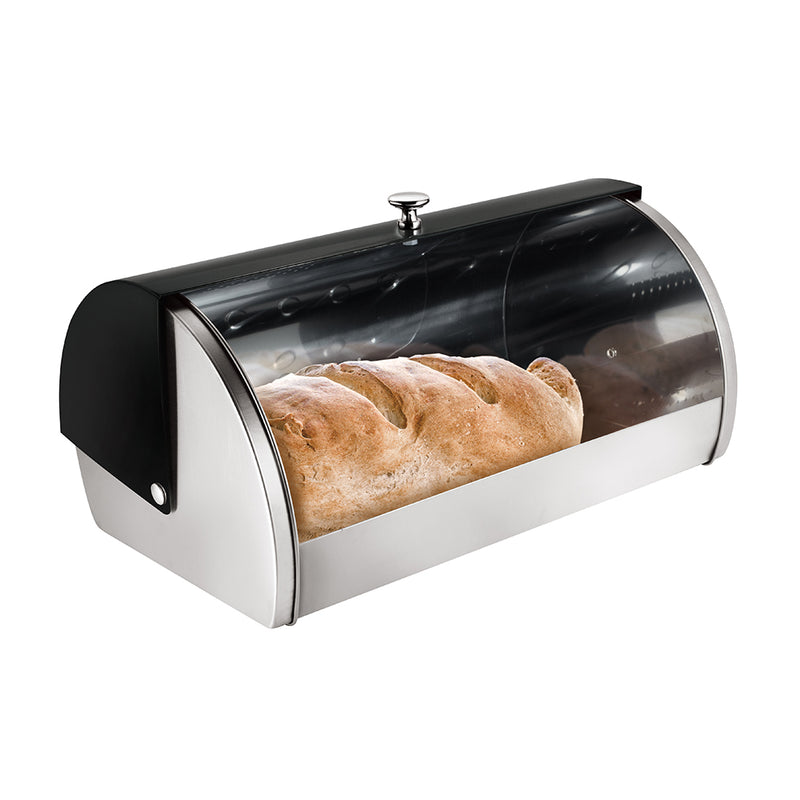Bread Box w/ Metallic Door - Black