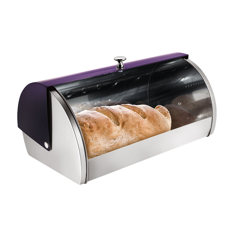 Bread Box w/ Metallic Door - Purple