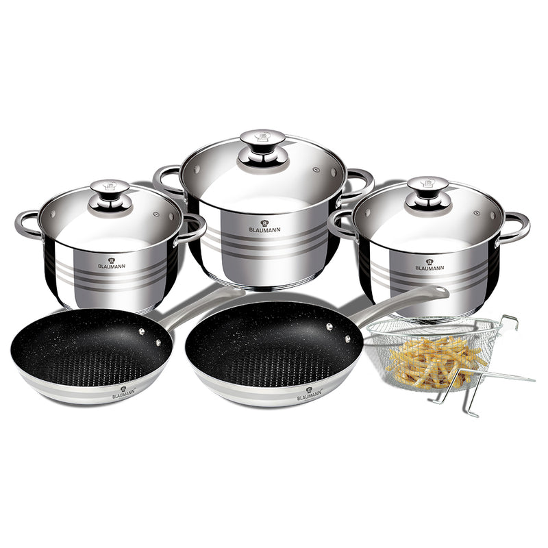 9-Piece Stainless Steel Cookware Set