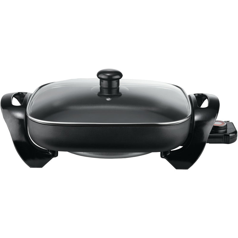 Nonstick Electric Skillet with Glass Lid (1,300W; 12")