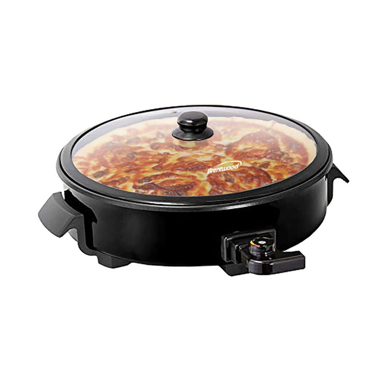 12-Inch Round Nonstick Electric Skillet with Vented Glass Lid