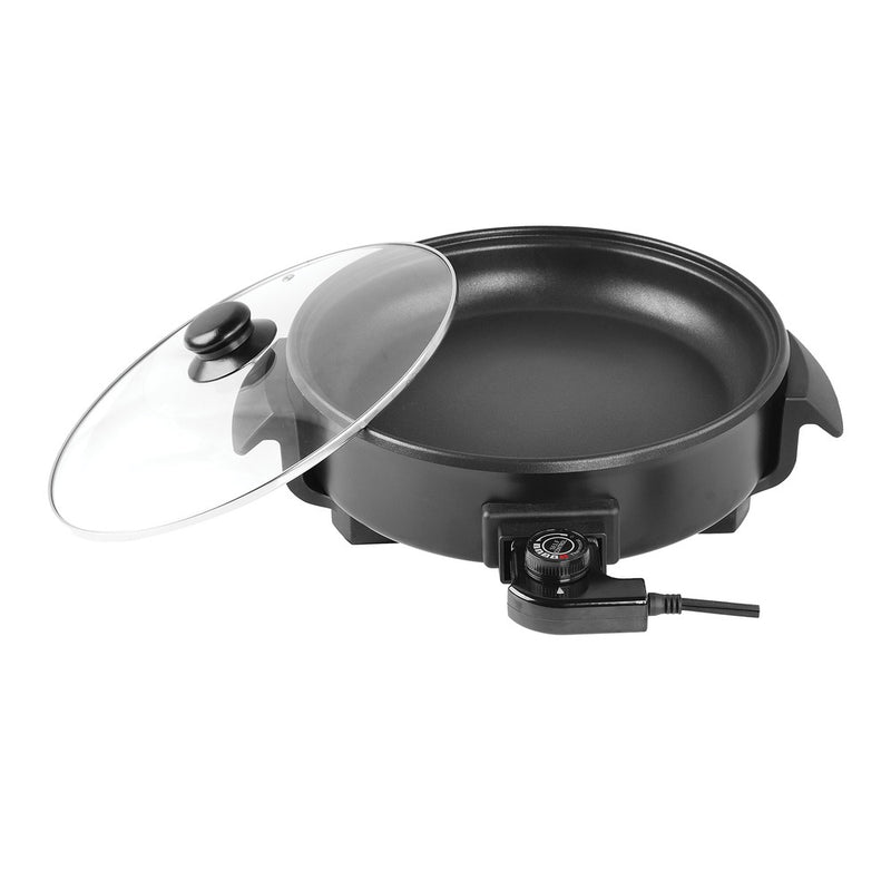 12-Inch Round Nonstick Electric Skillet with Vented Glass Lid