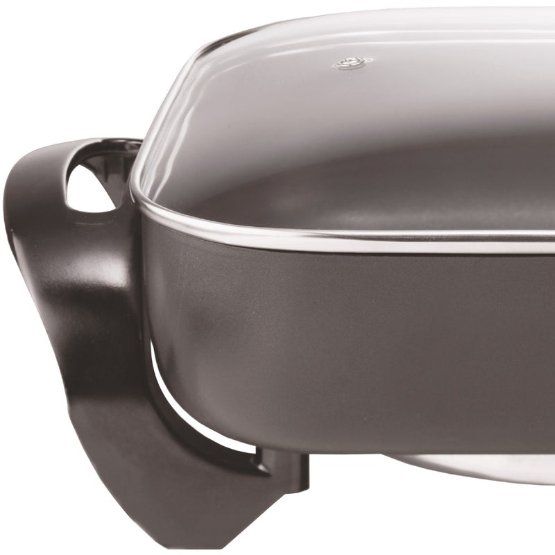 Nonstick Electric Skillet with Glass Lid (1,400W; 16")