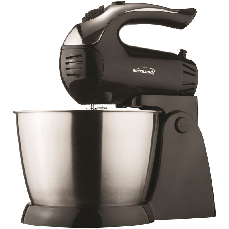 5-Speed + Turbo Electric Stand Mixer with Bowl (Black)