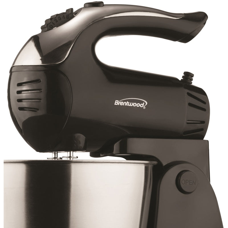 5-Speed + Turbo Electric Stand Mixer with Bowl (Black)