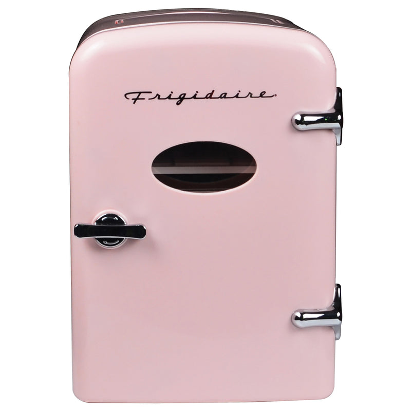 .5-Cubic-Foot Retro Portable Mini Fridge (Pink)
