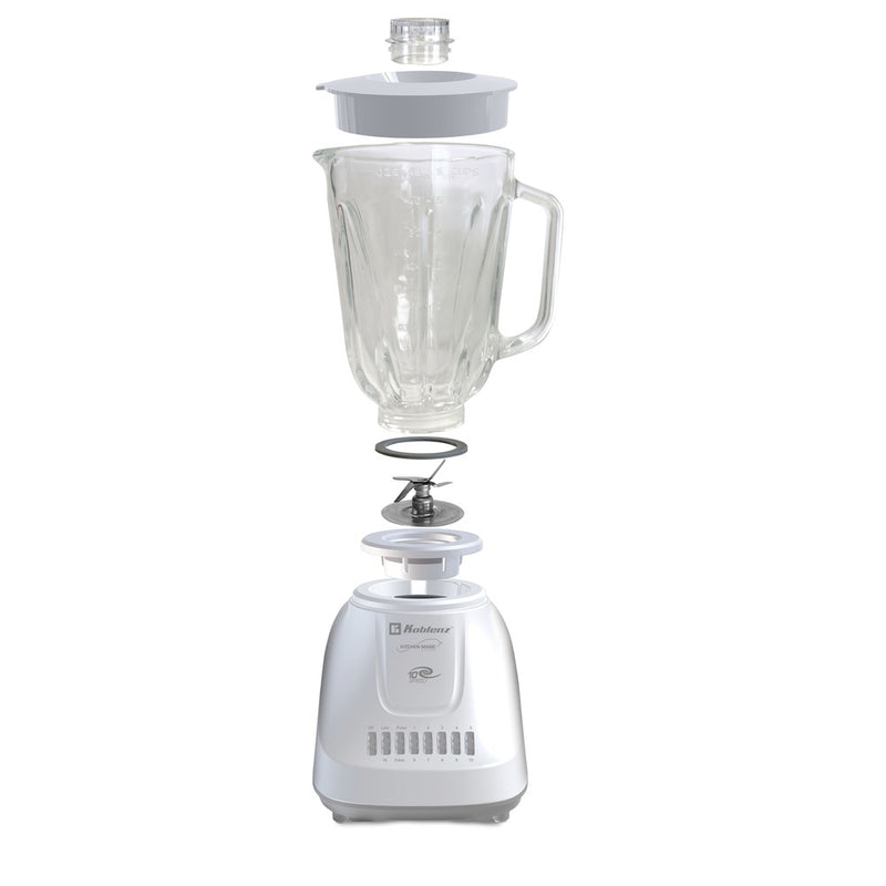 1.5-Liter Kitchen Magic Collection 10 Speed and 2 Pulses Glass Jar Blender