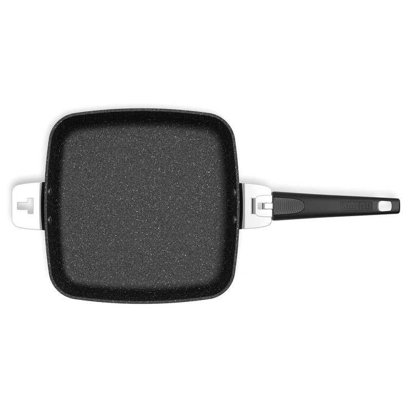 THE ROCK™ by Starfrit® 9-Inch Fry Pan/Square Dish with T-Lock Detachable Handle