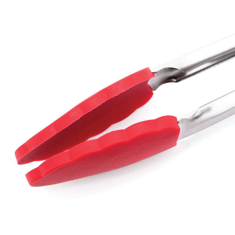 Red Silicone 12" Tongs