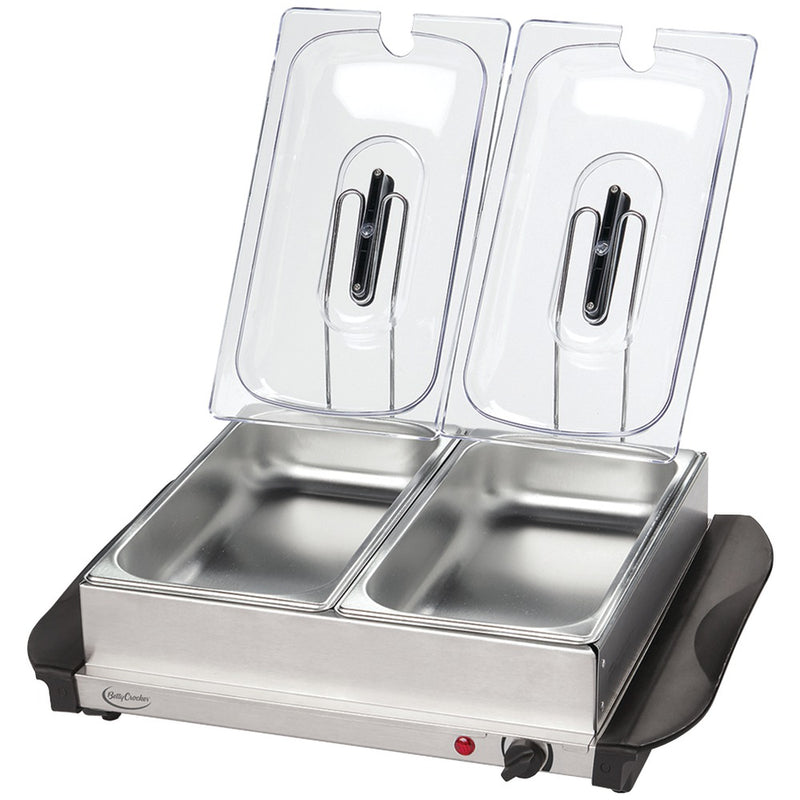 Stainless Steel Buffet Server with Warming Tray