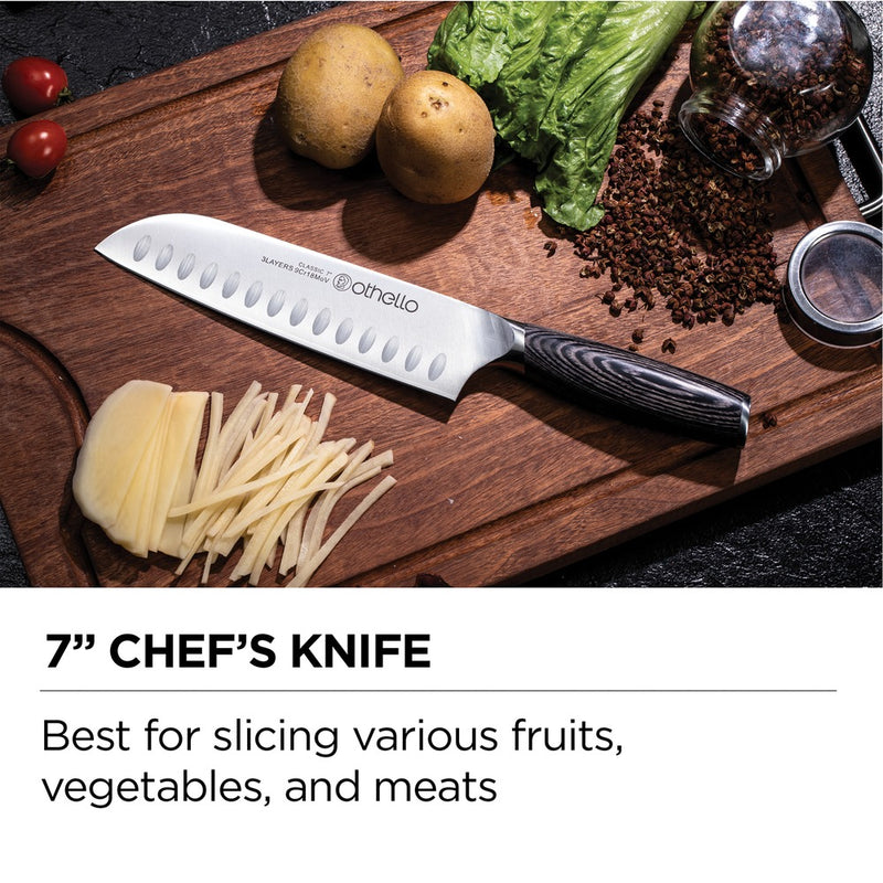 Classic Knife Set with Wooden Block